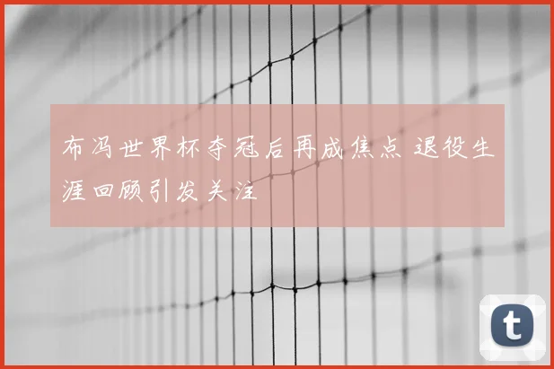 布冯世界杯夺冠后再成焦点 退役生涯回顾引发关注